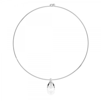 Choker halsketting met fonkelende kristallen