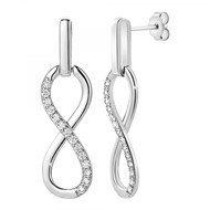 Boucles d'oreilles infini SC Crystal