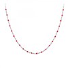 Collier perles rouge par SC Bohème - vue V1