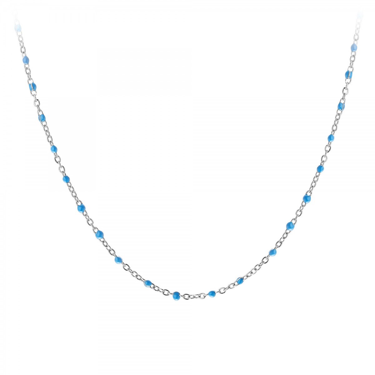 Collier perles bleues par SC Bohème