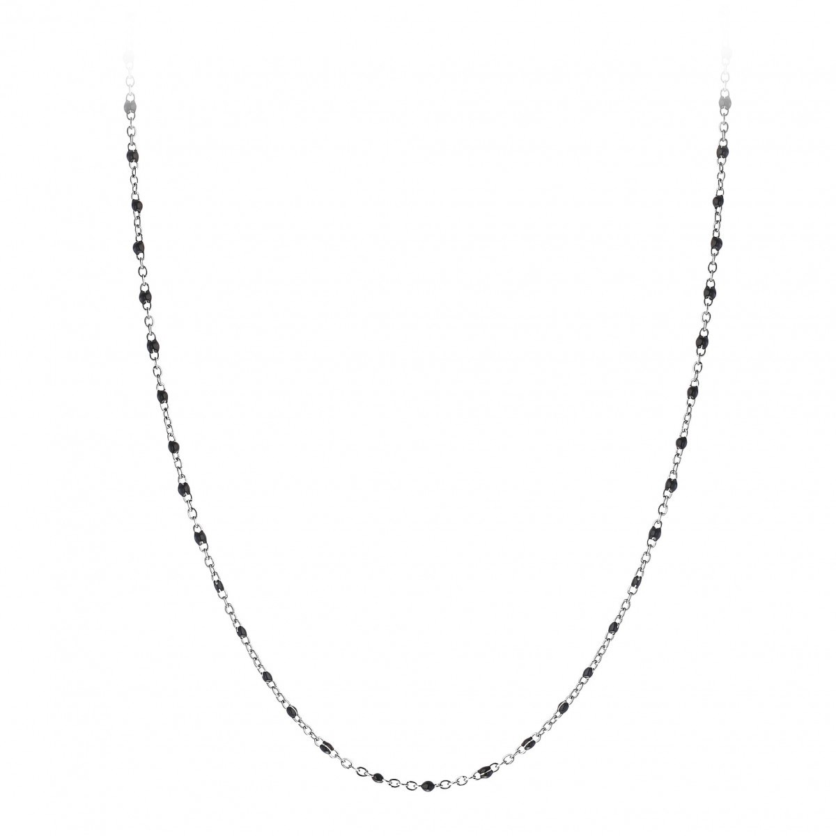 Collier perles noires par SC Bohème - vue 3