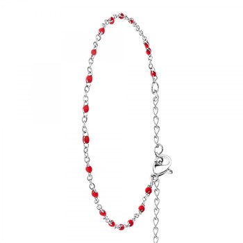 Bracelet perles rouge par SC Bohème