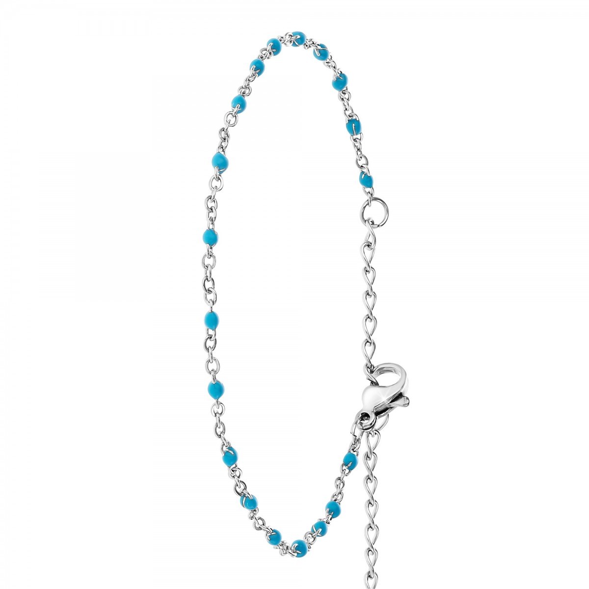Bracelet perles bleues par SC Bohème