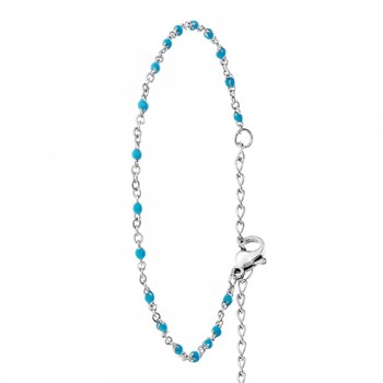 Bracelet perles bleues par SC Bohème