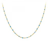 Collier perles bleues par SC Bohème