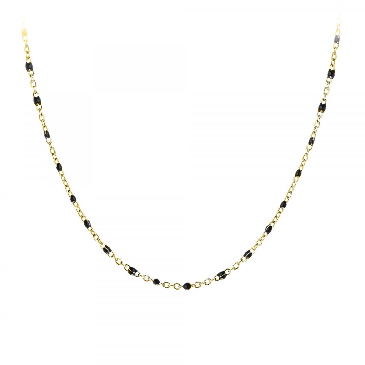Collier perles noires par SC Bohème