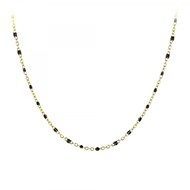 Collier perles noires par SC Bohème