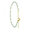Bracelet perles bleues par SC Bohème - vue V1