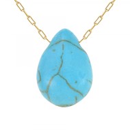 Collier SC Bohème orné d'une pierre turquoise