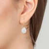 Boucles d'oreilles SC Bohème ornées de quartz rose - vue V2