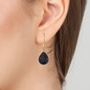 Boucles d'oreilles SC Bohème ornées de deux obsidiennes - vue V2