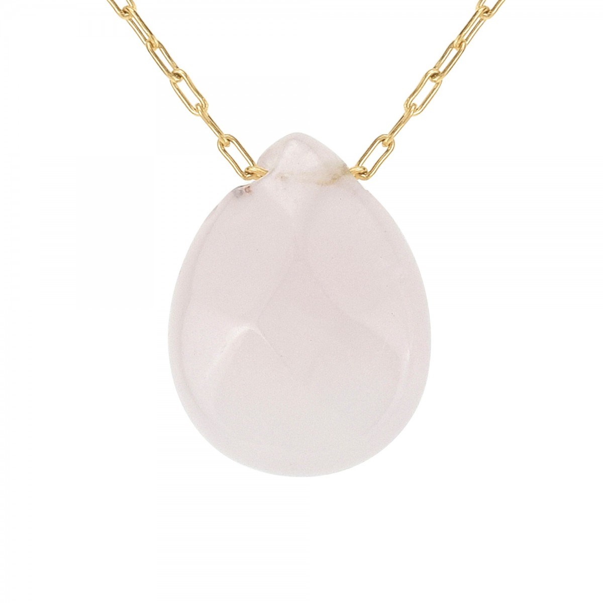 Collier SC Bohème orné d'un quartz rose