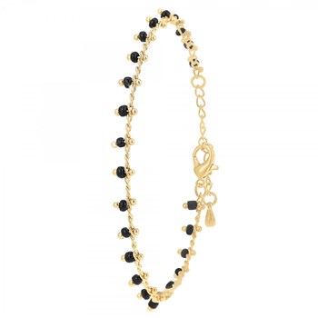 Bracelet SC Bohème orné de perles noires