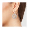 Boucles d'oreilles arbre de vie ornées de Cristaux scintillants SC Crystal - vue V2