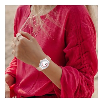 Alysson Tour Eiffel horloge met draaiend uurwerk SC Crystal versierd met fonkelende kristallen