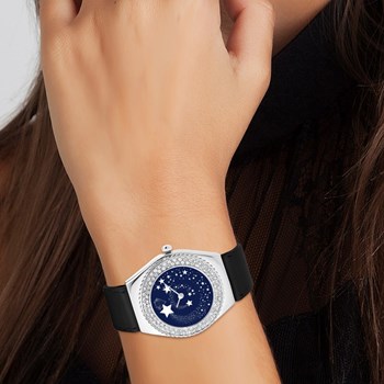 Montre Alysson étoiles à mouvement tournant SC Crystal ornée de Cristaux scintillants