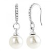 Boucles d'oreilles ornées de perles scintillantes SC Crystal - vue V1