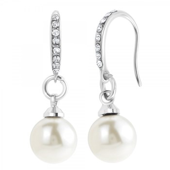 Boucles d'oreilles ornées de perles scintillantes SC Crystal