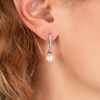 Boucles d'oreilles ornées de perles scintillantes SC Crystal - vue V2