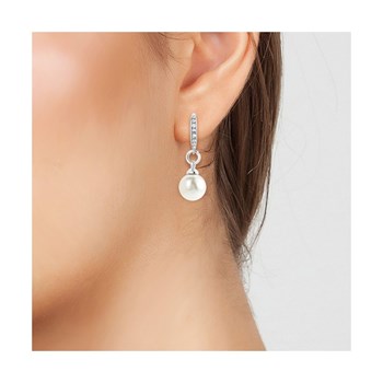 Boucles d'oreilles ornées de perles scintillantes SC Crystal