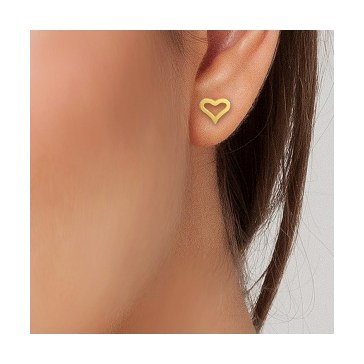 Boucles d'oreilles coeur par SC Bohème - vue 2