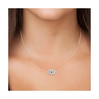 SC Crystal nylon halsketting met fonkelende kristallen