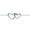 Bracelet Brillaxis coeur entrelacés - vue V3