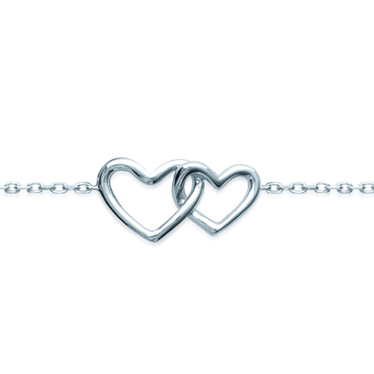 Bracelet Brillaxis coeur entrelacés - vue 3