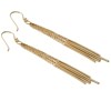 Boucles d'oreilles fines Brillaxis plaqué or - vue V3