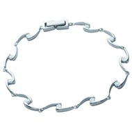 Bracelet Brillaxis articulé empierré argent