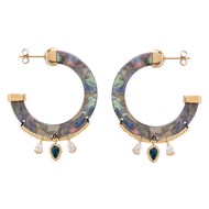 Boucles d'oreilles Hipanema Flavia blue