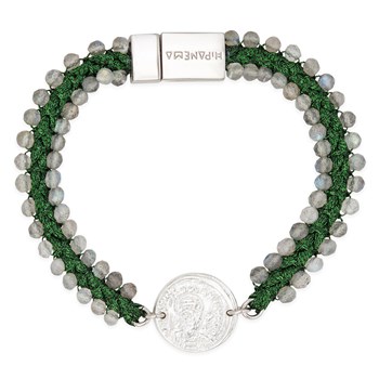 Bracelet Hipanema Conquistador green L