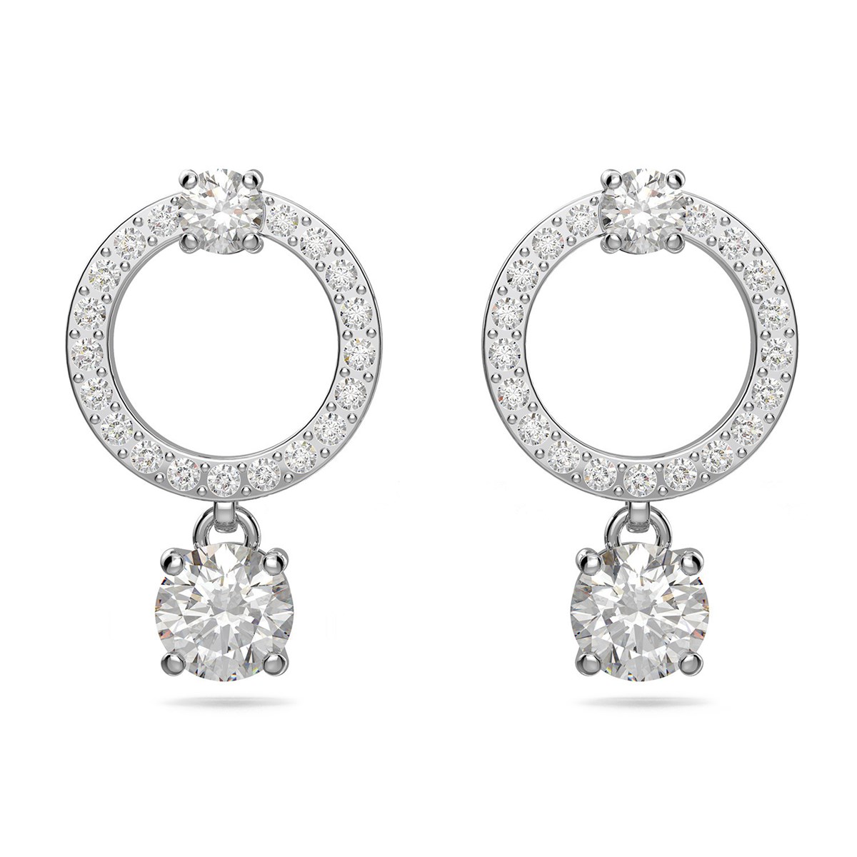 Boucles d'oreilles Swarovski Attract Circle