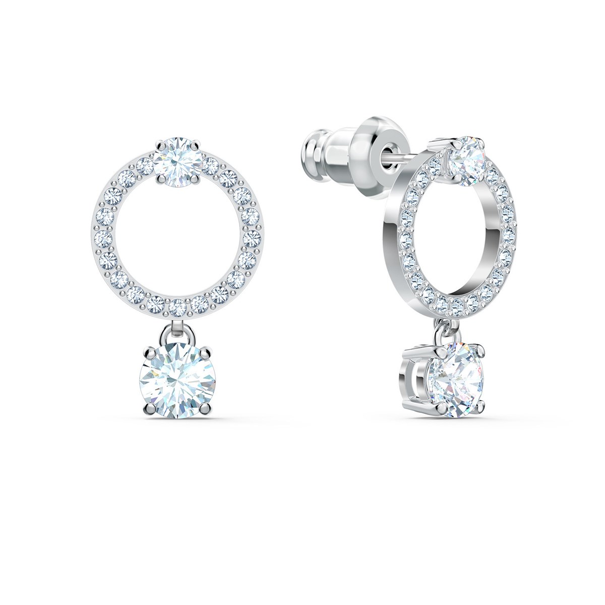 Boucles d'oreilles Swarovski Attract Circle - vue 2