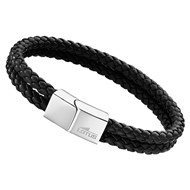 Bracelet Lotus Style Homme Basic double trèsses
Simili cuir noir