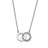 Lotus Collection Bliss interlaced rings necklace - view V1