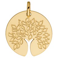 Médaille Brillaxis arbre de vie tronc ajouré
or 18 carats