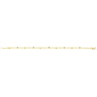 Bracelet Brillaxis boules striées 2 ors