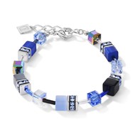 Bracelet Coeur de Lion Géocube bleu cobalt