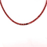 Collier Elden argent 925/1000 1 rang rouge rubis collection Catch the Rainbow