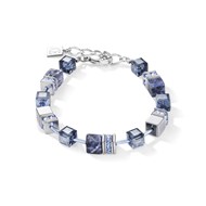 Bracelet Coeur de Lion Géocube sodalite et hématite bleu