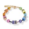 Bracelet Coeur de Lion Geocube Rainbow doré - vue V1