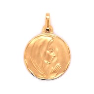 Médaille Brillaxis ronde vierge de profil