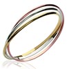 Bracelet jonc Brillaxis tricolore - vue V1