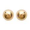 Boucles d'oreilles boules 6 mm plaqué or - vue V1