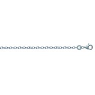 Chaîne Brillaxis argent rhodié 40cm