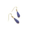 Boucles D'oreilles Lapis Lazuli Argent 925 Doré - vue V2