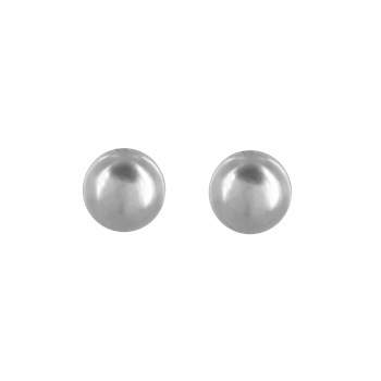 Round earrings in silver 925 diameter 3mm