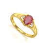 Bague ADEN Or 585 Jaune Rubis et diamants 1.382grs - vue V1