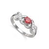 Bague ADEN Or 585 Blanc Rubis et diamants 2.684grs - vue V1